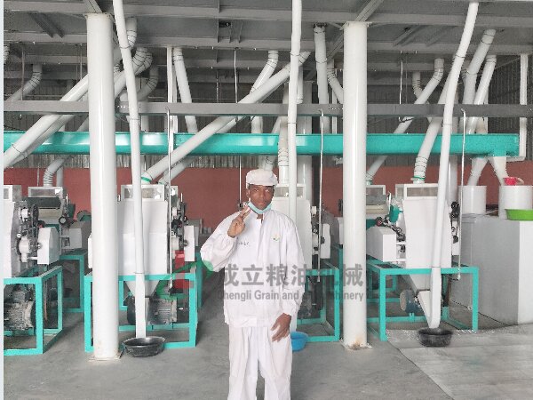 出口非洲莫桑比克日產(chǎn)50噸玉米磨粉機